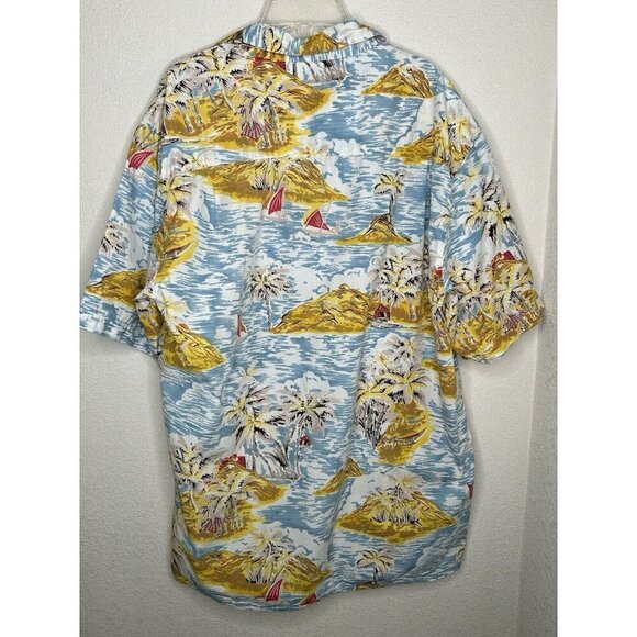The Territory Ahead Shirt Mens Large Tall LT Hawaiian Palm Trees Beach Casual - Picture 3 of 11